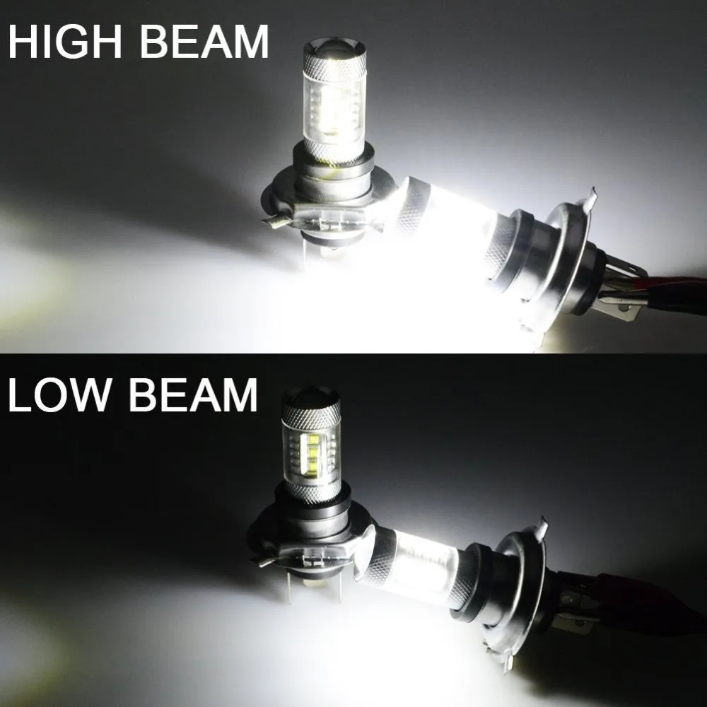 Выгодная покупка! Комплект из 2 предметов рост от 80 Вт белый H4 9003 HB2 CREE чип
