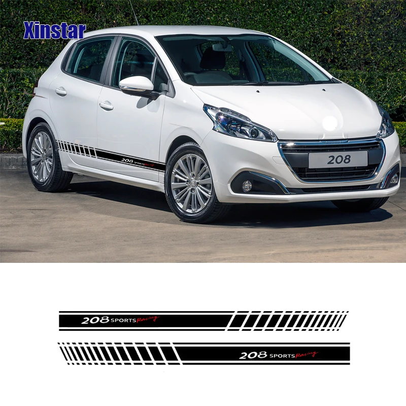 

2pcs car side sticker For Peugeot 106 108 206 2008 3008 208 308 508