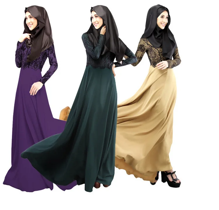 Длинное кружевное платье-макси Abaya | Тематическая одежда и униформа