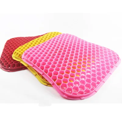 Подушка для автомобильного сиденья силиконовая сотовая сетка Всесезонная