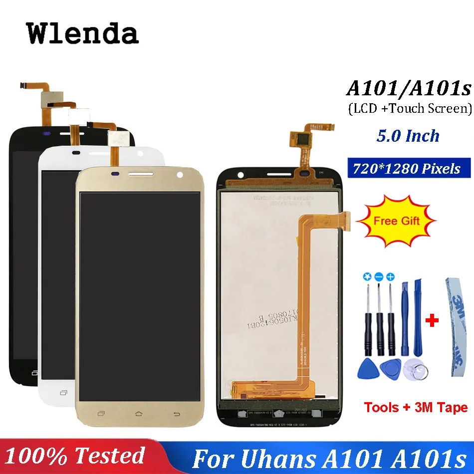 Для 5 0 дюймового Uhans A101 A101s ЖК дисплей + сенсорный экран 100% протестированный