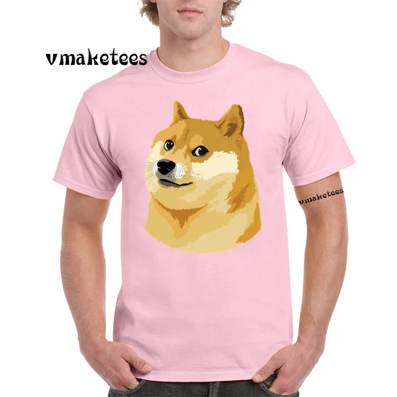 Shaba Inu белая футболка с коротким рукавом и круглым вырезом Doge Deus God Dog фитнес