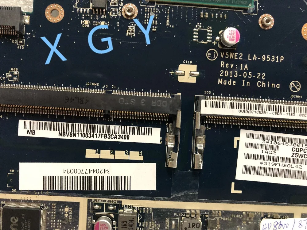Материнская плата для ноутбука ACER E1-572G V5WE2 LA-9531P SR16Z I7-4500U DDR3 100% протестирована |