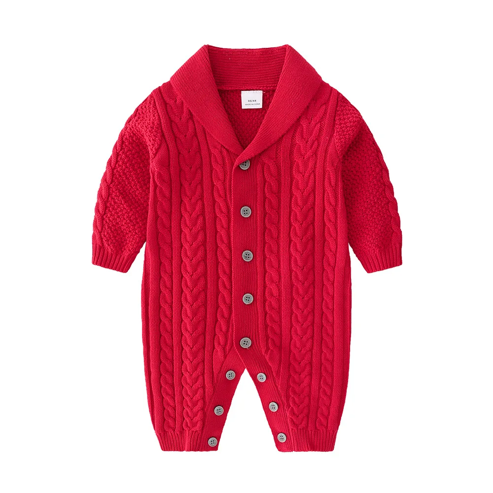 2021 Autumn- Winter Handsome clothing for Boys girls Kids 3 Colors Long Sleeve Knitting rompers Clothes For Newborn baby coats | Мать и