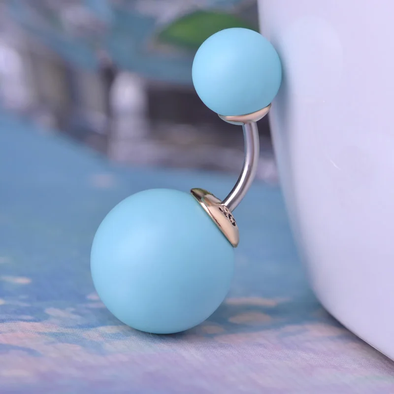 Пирсинг пупка FUNMOR женский двусторонний ювелирное украшение для пирсинга живота