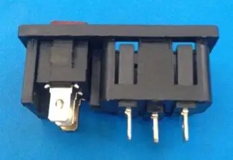 1 шт. панель IEC320 C14 входная розетка переключатель включения/выключения SPST красный