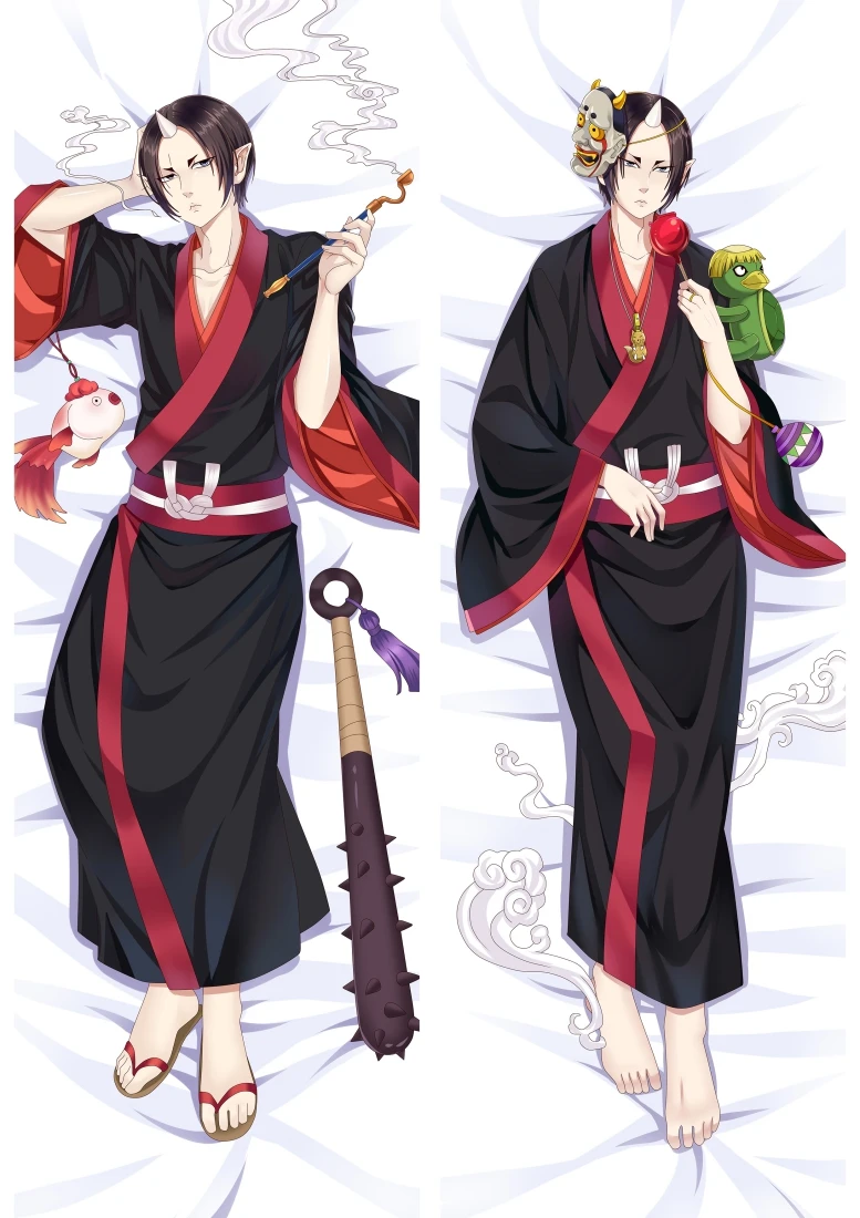 812056 Обновленная информация от декабря, японский аниме Hoozuki no Reitetsu cool boy HOZUKI hugging Body pillow Чехол Dakimakura body pillow cover Чехол - Цвет: 812056