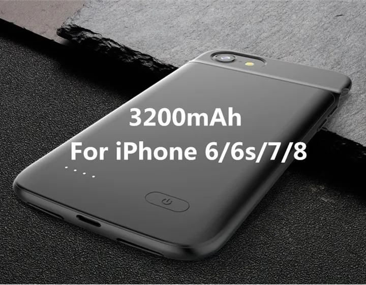 Black for 4.7 inch NTSPACE чехол для зарядного устройства для iPhone 7, 8 Plus, 6, 6 s Plus, жидкий силиконовый внешний аккумулятор, чехол для iPhone 8, 7, 6, 6 S, чехол для аккумулятора - Цвет: Black for 4.7 inch