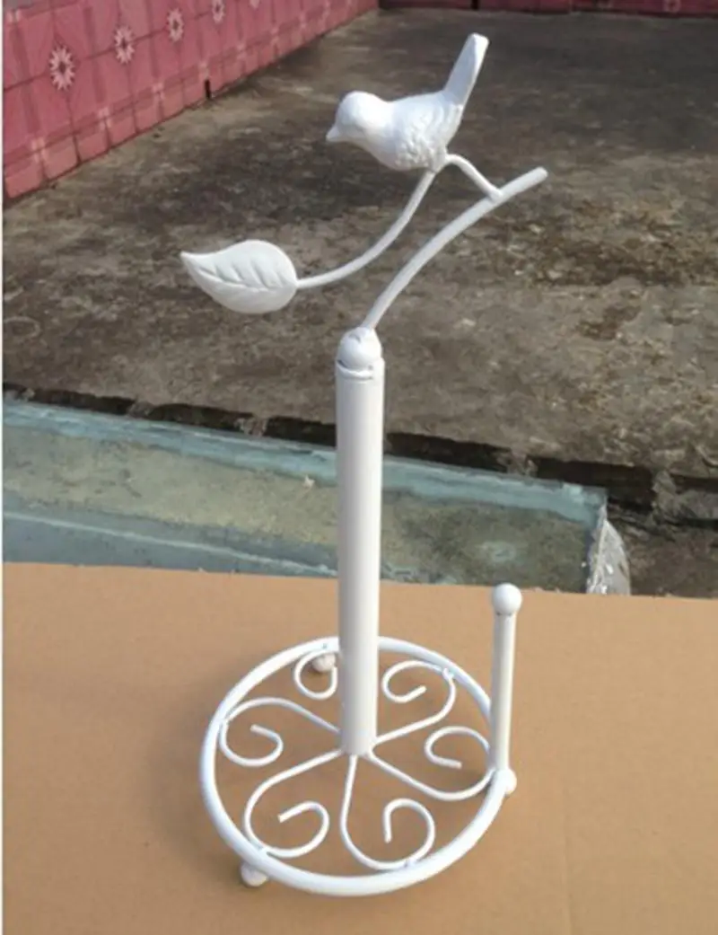 Metal Kitchen Tissue Holder Seat Type Roll Paper Towel Rack Household Stand Tools | Дом и сад