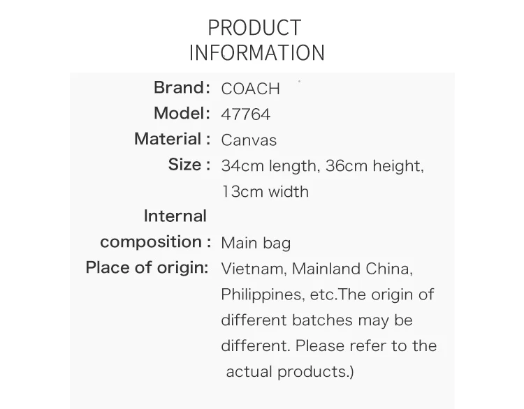 COACH TOT сумка на плечо HANDBAG47553/47764/47762/47761/47550