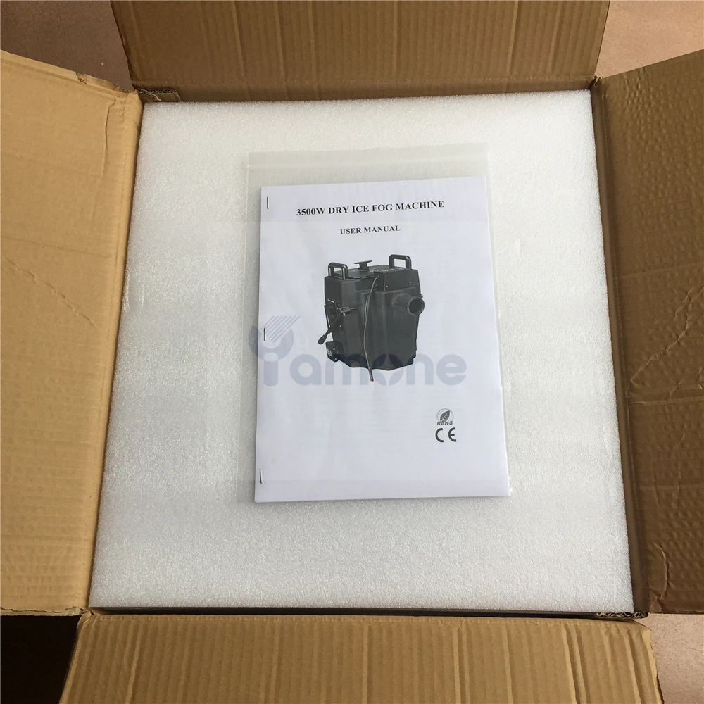 1x Свадебный клуб вечерние 3500 W сухой лед машина тумана Super Heavy сухой лед низколежащий туман/Дым сценический спецэффект машина с случае