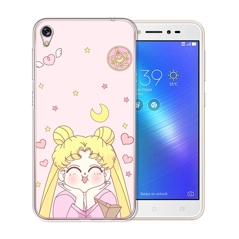 Чехол для телефона Sailor Moon с мультипликационным принтом Asus Zenfone Live ZB501KL Max 3 4 M2 Pro M1