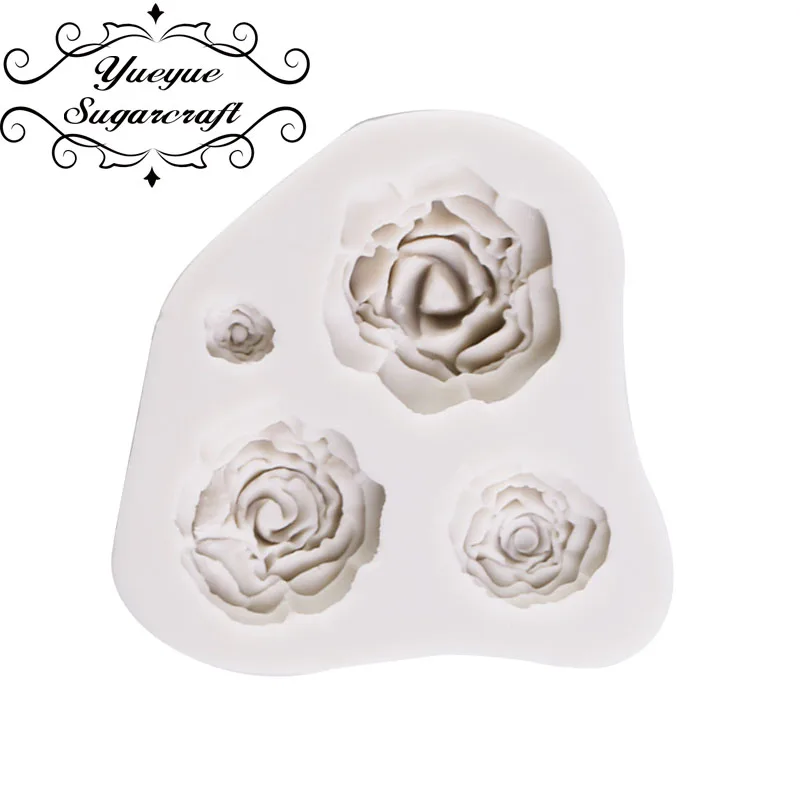 Yueyue Sugarcraft силиконовая форма Роза помадная инструменты для украшения тортов