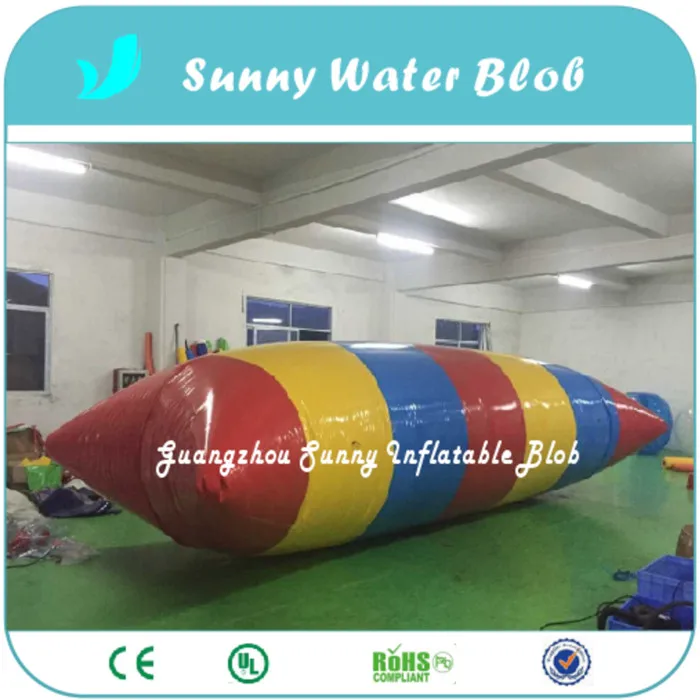 Бесплатная доставка 0 9 ПВХ Надувной водный блок Blob прыжок водные игрушки мешок