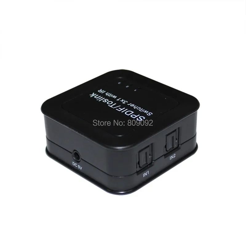 Новый цифровой оптический аудиовыключатель с 3 портами и ИК пультом