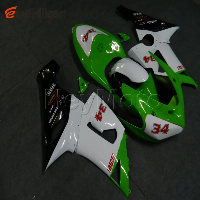 

Customised color ABS Plastic fairing for ZX-6R 2005 2006 green white ZX 6R 05 06 Body Kit motorcycle panels H2