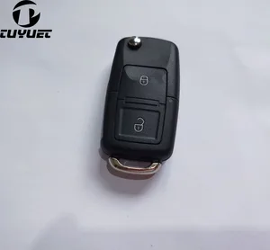 Складной чехол-брелок с 2 кнопками для дистанционного ключа VW Volkswagen Old Skoda Octavia Elite Superb