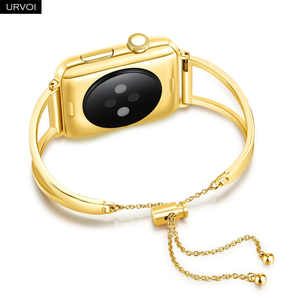 URVOI ремешок для Apple Watch манжета из нержавеющей стали iWatch девушка мода запястье