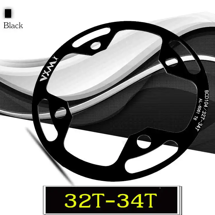 Black 32T-34T VXM 32-42T MTB велосипедная Звездочка защитная пластина колеса велосипеда Защитная крышка колеса велосипеда крышка звездочки из сплава запчасти для велосипеда - Цвет: Black 32T-34T