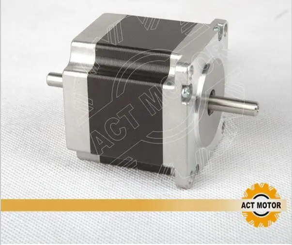 Шаговый двигатель ACT nema 23 23HS6620B 1.26n.m(178oz in) 56 мм/2A двойной вал диаметром 6 35 мм CNC DIY 3D