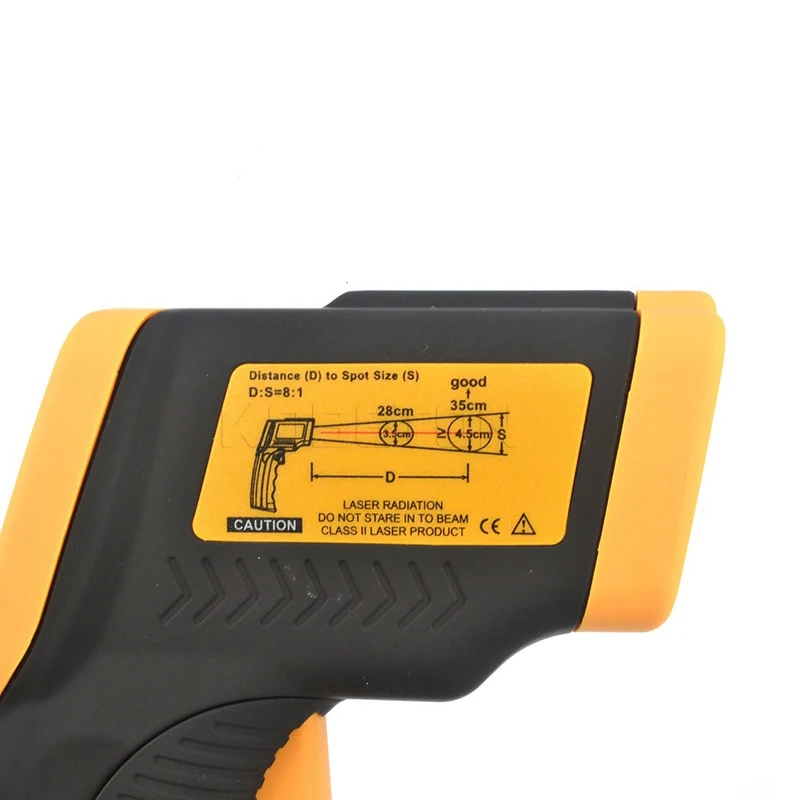 DT-8380 лазерный ЖК-цифровой инфракрасный термометр пистолет точка-50 ~ 380 градусов