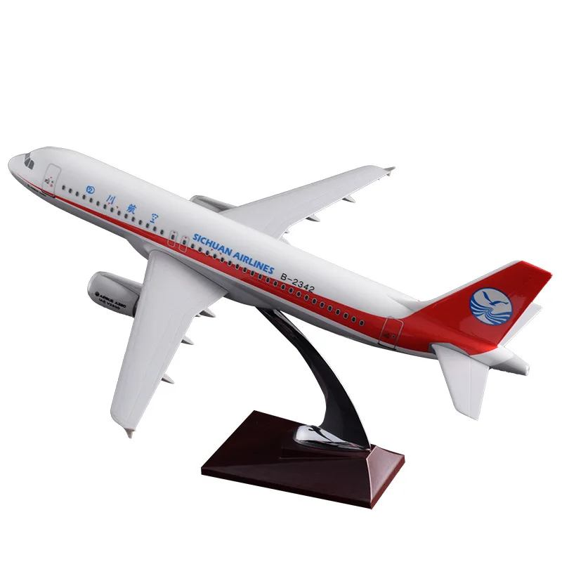 37cm Resin Sichuan Airlines Aircraft Model A320 Airplane Airways Airbus China Plane Chinese Aviation Crafts | Игрушки и хобби