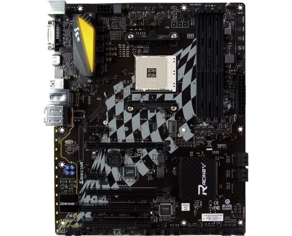 BIOSTAR B350GT5 AM4 материнская плата b350 M.2 поддержка RYZEN 1700 1600X
