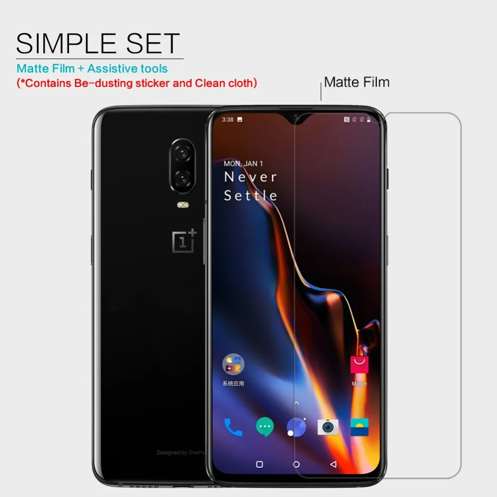 Oneplus 6T Защитная пленка NILLKIN Супер прозрачная защитная пленка для ЖК-экрана и матовая Защита экрана для Oneplus 6T One Plus 6t 1+ 6t