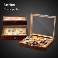 yab 3612 slots wood watch box organizer quality watch box for men fashion watch collection box new gift boxes