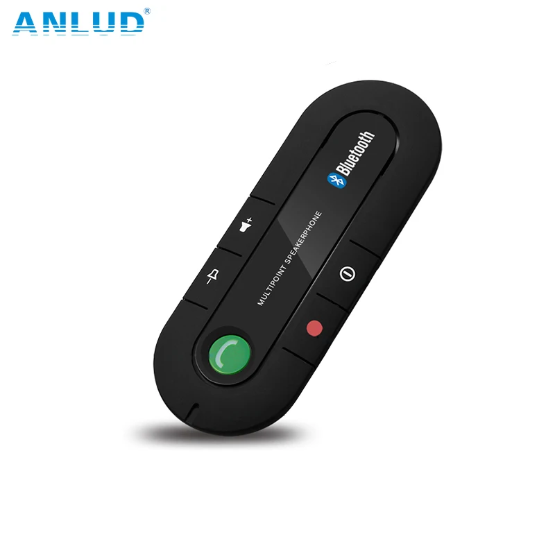 ANLUD Bluetooth Handsfree Car Kit Беспроводной громкая MP3 музыкальный плеер козырек от солнца Clip