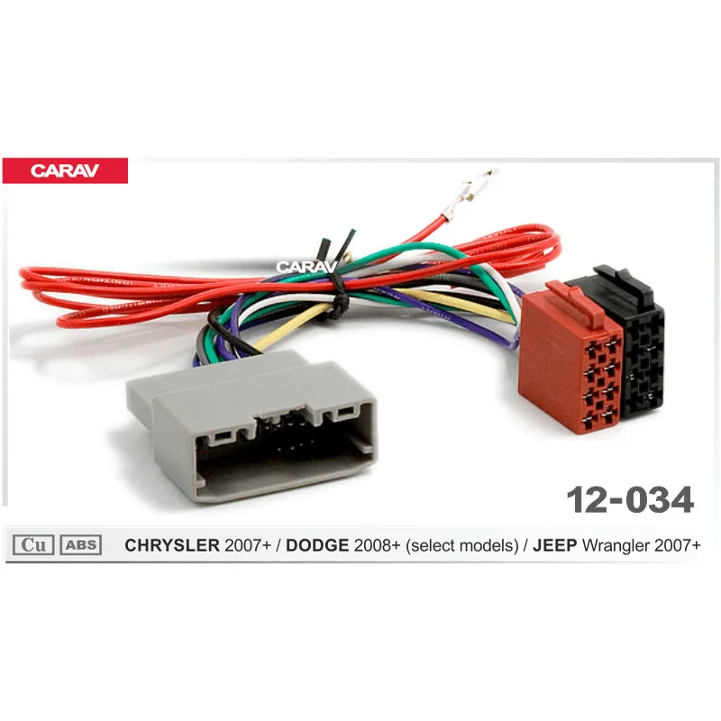 CARAV 12 034 iso радио для CHRYSLER DODGE (отдельные модели) JEEP Wrangler проводка F кабель в пучке