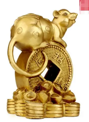 Brass Monkey Mouse Chinese Living Room Home Crafts of Zodiac Mice | Дом и сад
