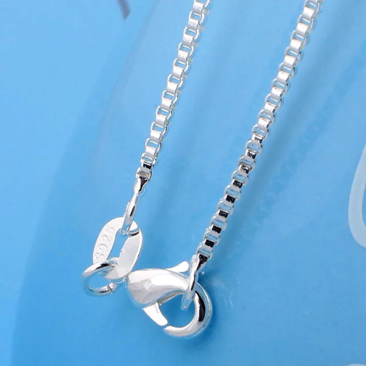 

Silver Plated Box Chain for Pendant Wholesale Stock Length 16 18 20 22 24 26 28 30 Inch Fashion Chain Necklace