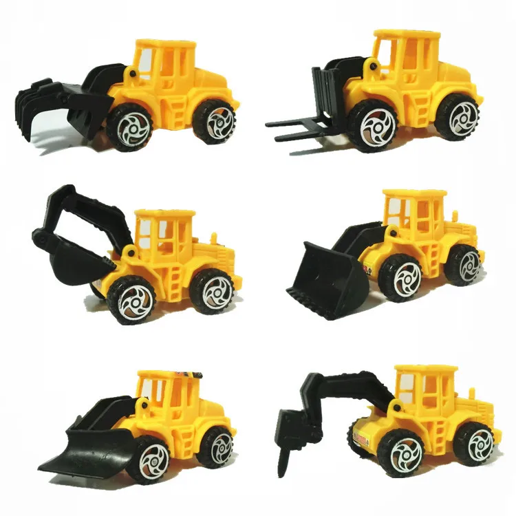 

6pcs Engineering Vehicle Models Cake Toppers Kids Boys Car Toys Birthday Party Supplies Baking Decorative DIY Cake Decorations