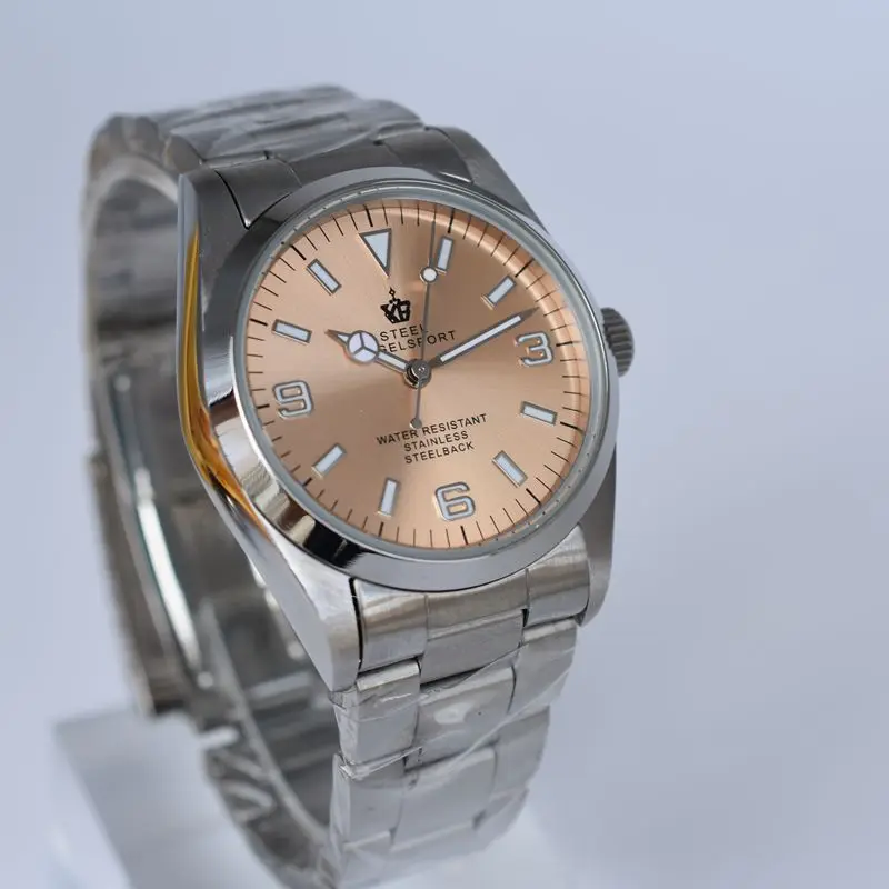 Мужские часы топ бренд роскошные классические механические браслет модные