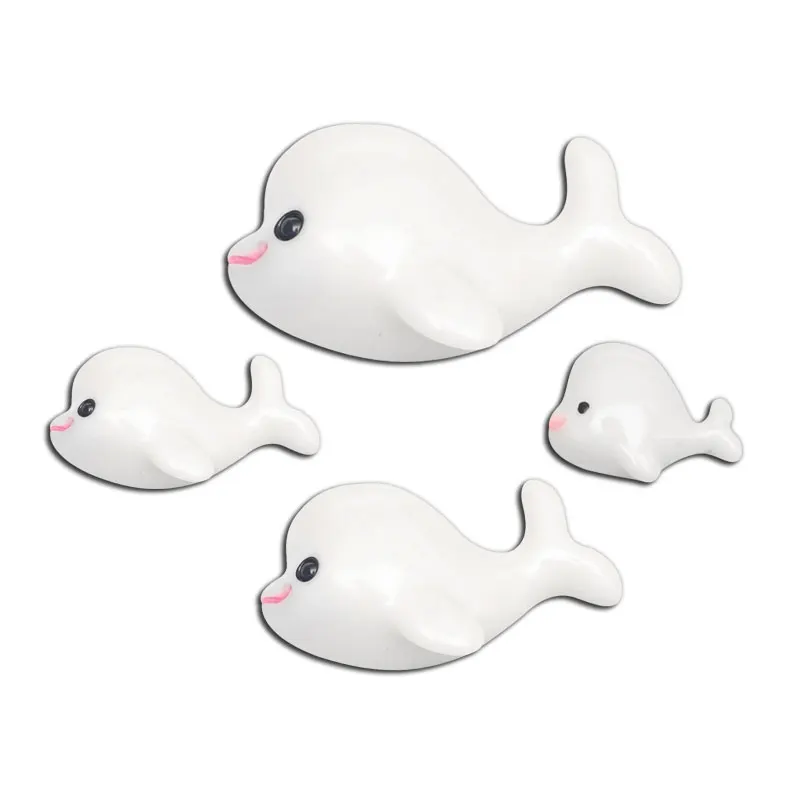 

10-30PCS Resin Cabochon 13-43mm White Dolphin Decoration Crafts Flatback Embellishments For Scrapbooking DIY Accessories