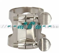 6 pieces metal ligature for clarinet nickel plated