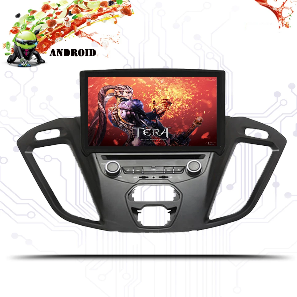 Android 10 04G + 64G Автомобильный dvd gps мультимедийный плеер для Ford Transit Custom 2013-2018