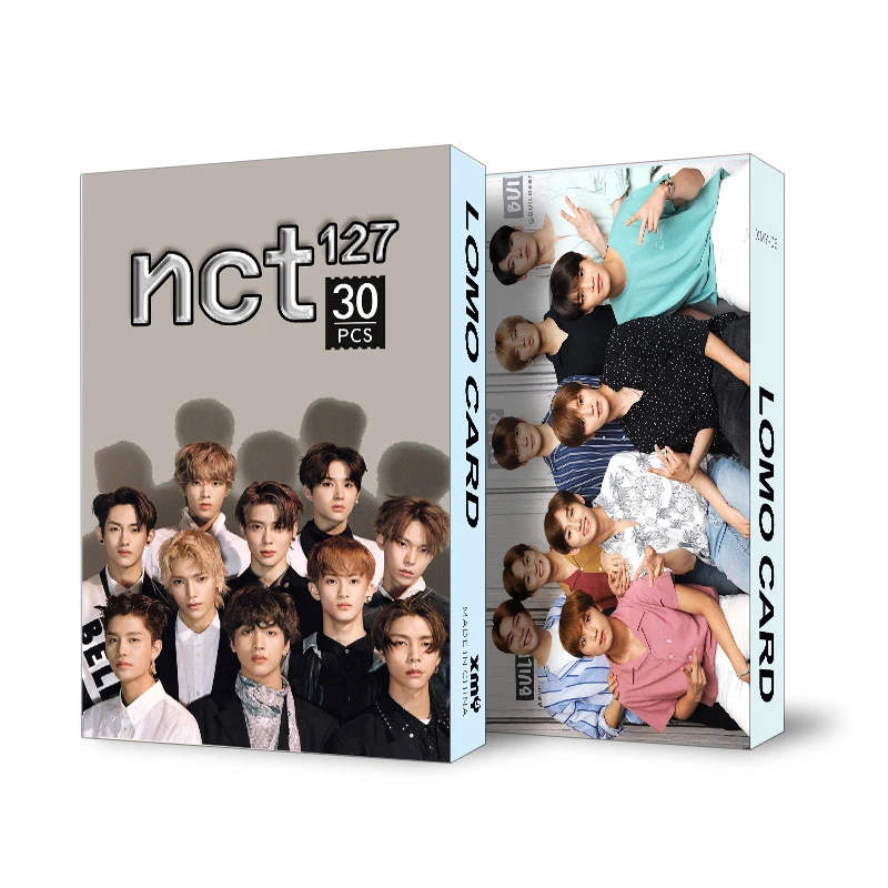 30 шт./компл. Kpop NCT127 IZONE SEVENTEEN MONSTA X Фотокарта Idol Lomo коллекция веера подарок Прямая