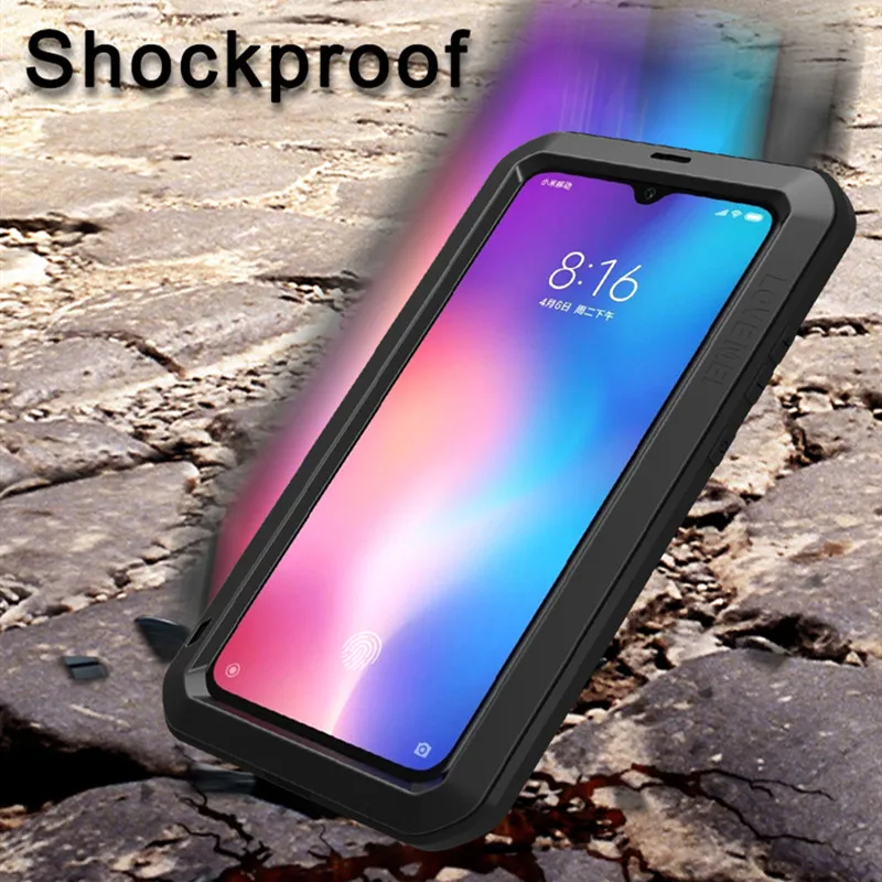 LOVEMEI мощный металлический водонепроницаемый чехол для Xiaomi mi 9 алюминиевый Броня