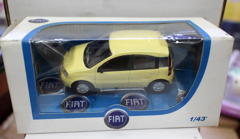 N OREV 1:43 FIA T PANDA YELLOW boutique литые игрушки для детей детские модель оригинальная
