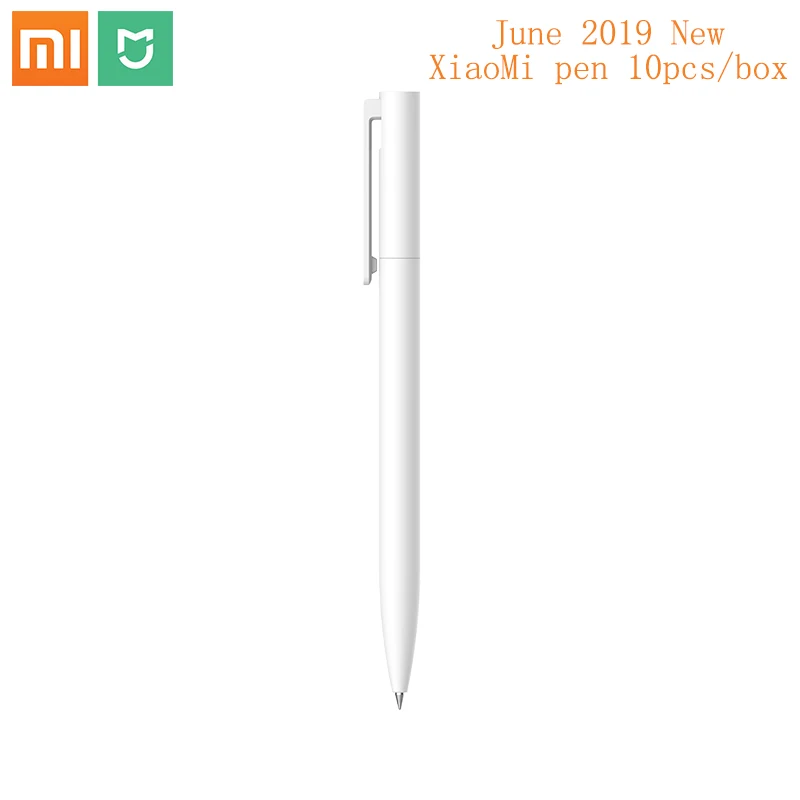 Июня xiaomi mijia гелевая ручка 10 шт./компл. палочки прессованная вне сердечник Япония пополнения чернил 0,5 мм черный zte ручка подходит для офиса