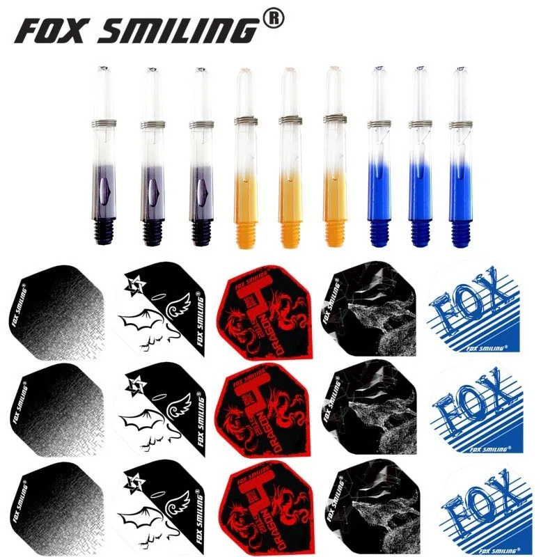 Fox Smiling Дротика валы полеты мягкие наконечники точилка для камня уплотнительное кольцо инструмент дардор набор аксессуаров