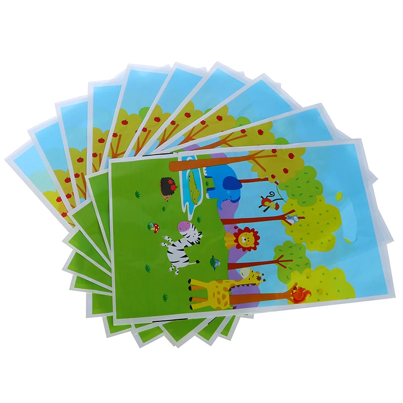 10 шт./лот сафари тематические подарочные пакеты для детей на день рождения