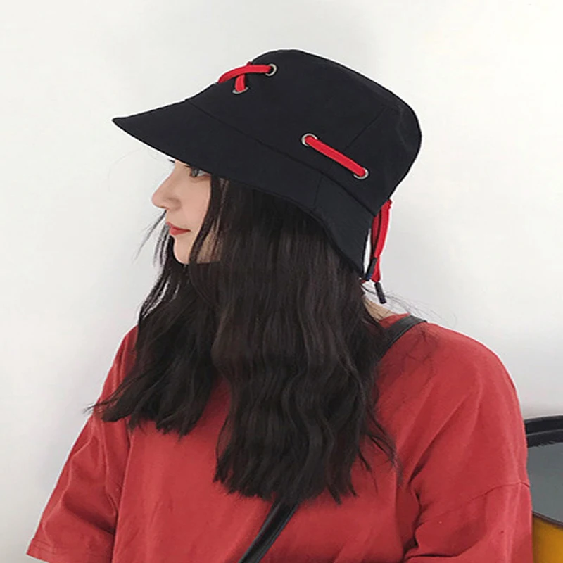 IUSGG 2021 Summer Hat Women Adult Panama Bucket Hat Solid Casual Design Dome Sun Visor Fishing Fisherman Hat Chapeu Hip Hop