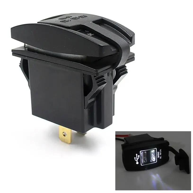 Автомобильный USB-переходник 12 В 24 автомобильный аксессуар для грузовика лодки