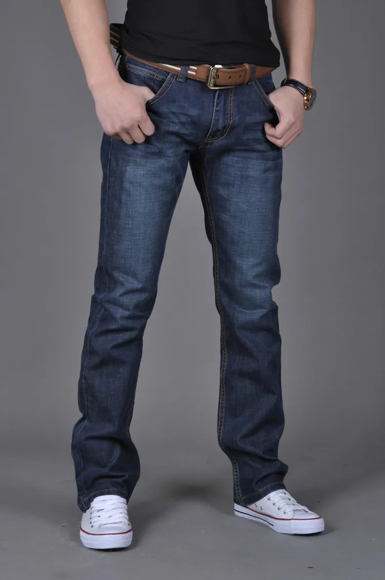 Free Shipping Bikers Jeans Blue Color Mens Fashion Brand Designer Men Retail Available | Мужская одежда