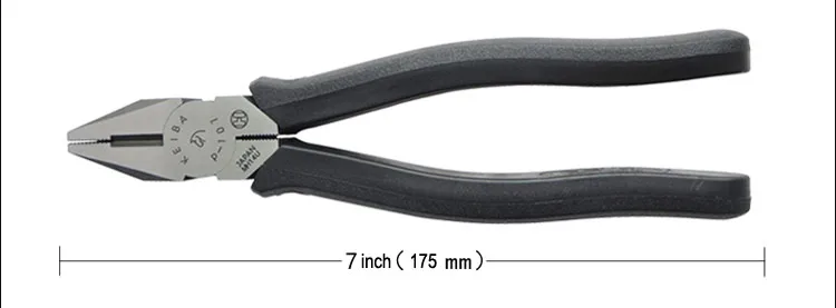 Оригинальные японские клещи KEIBA P 107 175 мм (7 дюймов) плоскогубцы с плоскогубцами