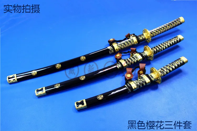 Набор из трех предметов с украшением в виде меча и сакуры костюм для косплея