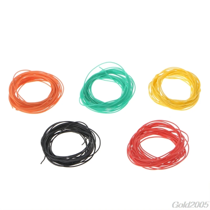 5 м 28AWG гибкий силиконовый провод мягкие Луженые Медные Кабели для RC доступен